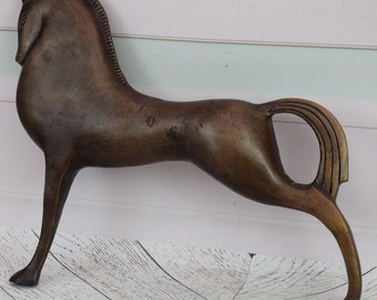 Large Art Work Bronze Horse - Apocalyptic Abstract Sculpture - Horse Farm - Statue Horse Modern Salvador Dali Style - Home Decor