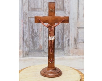 Passion of Christ Wooden Crucifix: Catholic Art, Religious Gift
