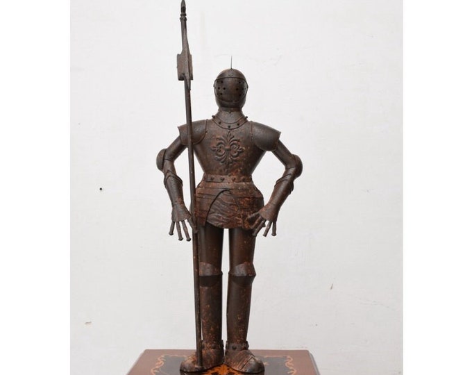 Amazing Knight Armor with Halberd - Metal Statue Knight Palace - Warrior Armored Sculpture - Vintage Castle Statue - Gift Idea