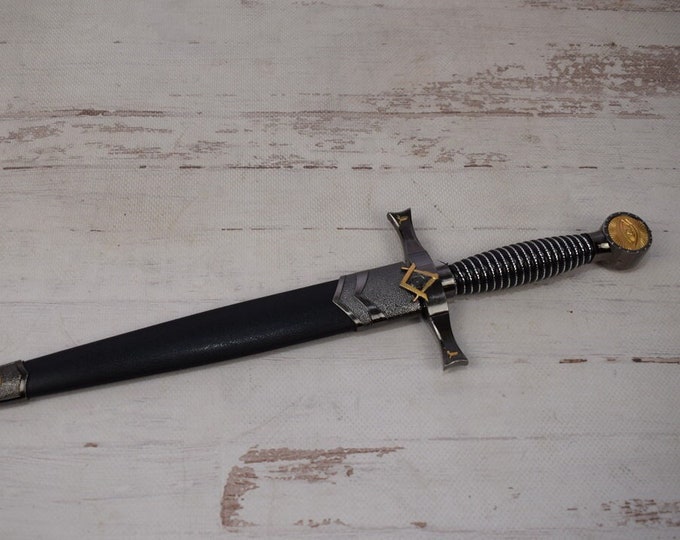 Sword Illuminate - Masonerry Dagger - Solid - Home Decor - Masonic Collector Item - Elegant Gift