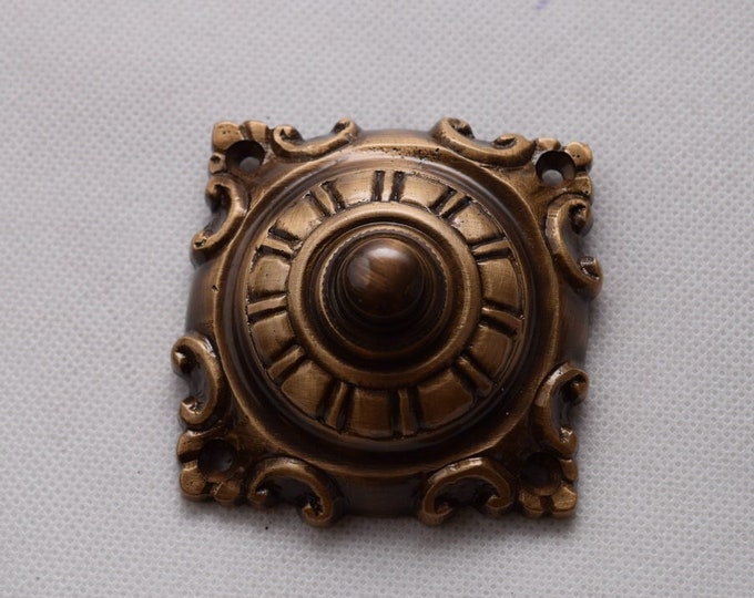 Bell Button Door Polished Brass Elegant Antique Style Art Deco Good Gift Idea  Hotel
