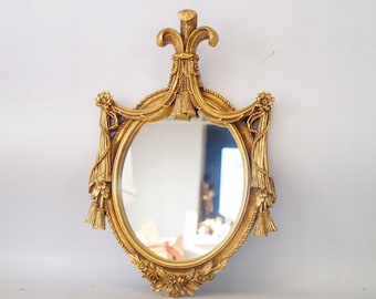 Amazing Mirror Art Nouveau Style- Goldene Crystal Mirror - Wall Art Decor - Elegant Gift Idea - Home Garden Decor - Gift for Wedding