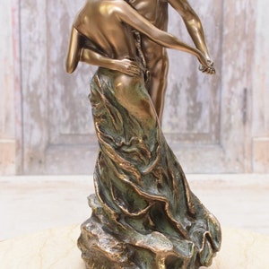 Femme et homme Couple amoureux Câlins dansant Couple d'amoureux Cadeau exclusif pour mariage Statue faite main image 10