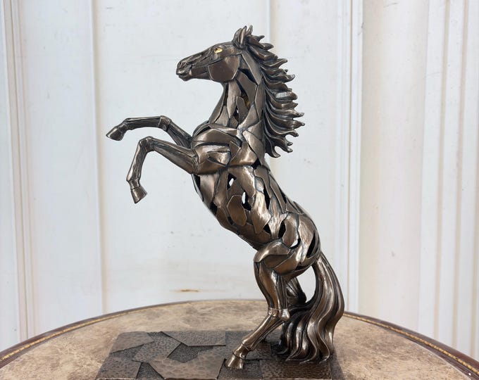 Wild Horse Statue Lamp: Unique Art Sculpture, Home Office Decor