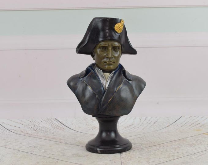 Bronze Bust of Napoleon Bonaparte on Marble – French Emperor, Military Leader & King of Italy – Elegant Historical Sculpture - Home Decor