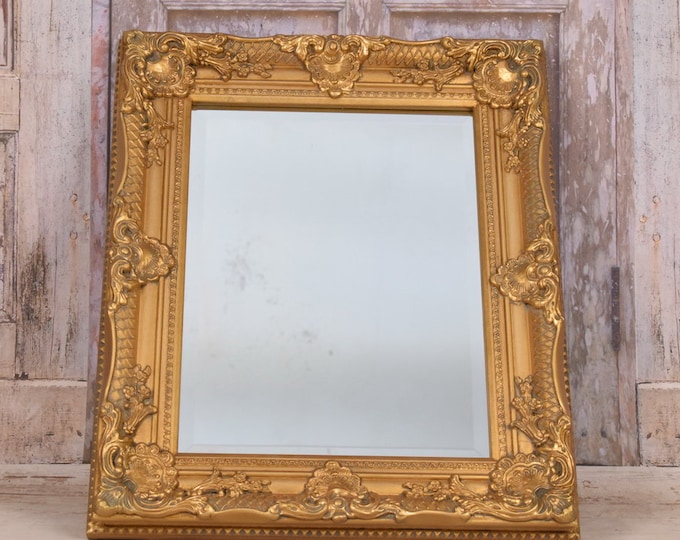 Amazing Mirror - Goldene Crystal Mirror - Mirror Ornaments Design - Art Deco Style - Elegant Gift Idea - Home Garden Decor - Art Work