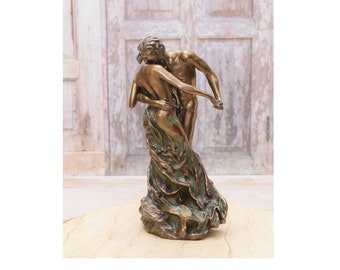 Femme et homme - Couple amoureux - Câlins dansant - Couple d'amoureux - Cadeau exclusif pour mariage - Statue faite main