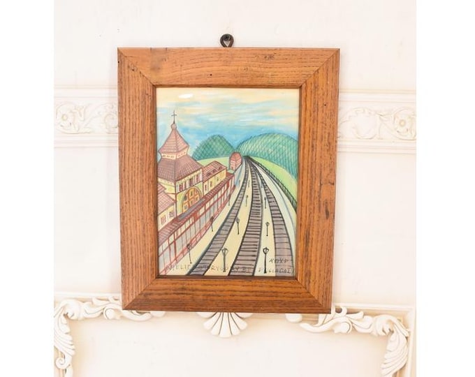 Nikifor Krynicki Painting: Old Krynica Zdroj, Polish Urban Art