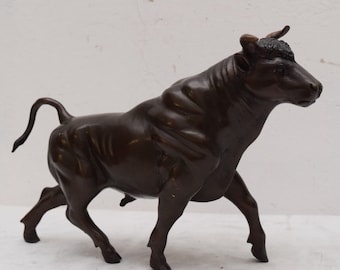 Amazing bull bronze - bull statue - garden figurine - sculpture bull taurus - corrida statue - Personalized Gifts