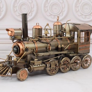 Vintage Locomotive Train Metal Model - Toy Train - Old School Model - Collector Item - Home Decor - Metal Railway - Gift for Railwayman