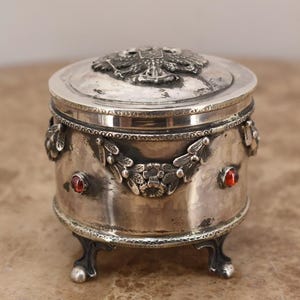 Silver Imperial Russia Casket - Silver Box 84 - Two Eagles Silver Russia - Tsar Silver Russia - Unique Item - Collector Item