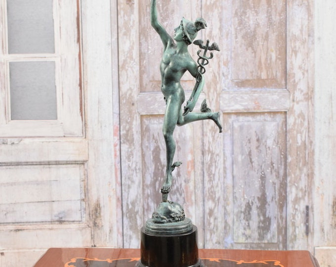 Mercury Business Patron - Hermes Bronze Statue - Profit and Mercantile - Bronze Sculpture - Gift Idea -