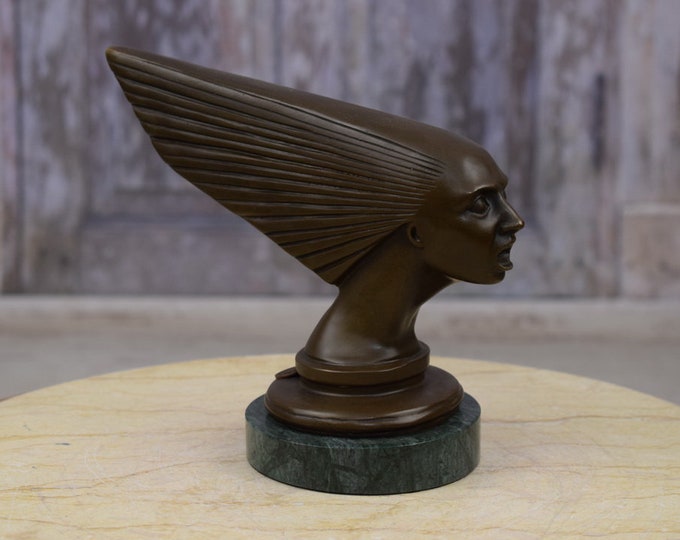 Extra Price! Figurine Spirit Of The Wind Bronze Sculpture - Very Realistic Figure - Gift Idea - Home Decor - Rolls