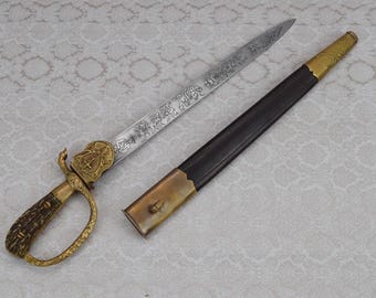 German Solingen Hunting Knife - Solingen Sword - Hunter Unique Sword Dagger - Home Decor - Collector Item - Hunting Germany Sword Deers