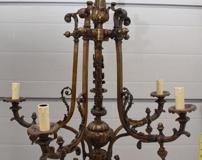 Vintage French Bronze Chandelier - Elegant Home Decor