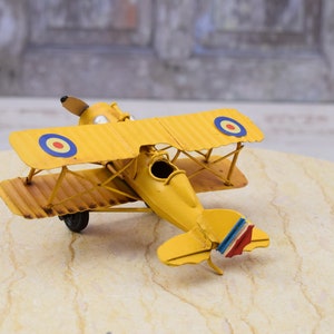 Vintage metal toy best sale airplanes