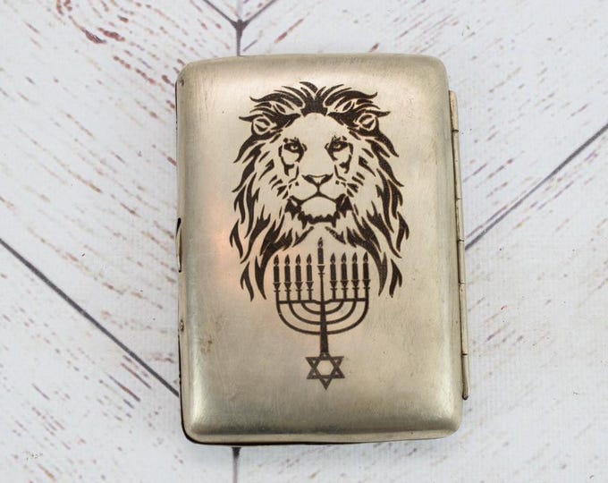 Amazing Jewish Cigarette Case - Jewish Gift - Judaica Cigarette - Collector Item - Gift Idea for Birthday