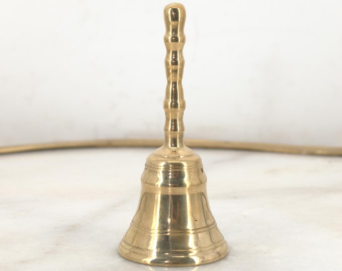 Bell Reception - Polished Bell Brass - Elegant Hotel Bell Table Bell Style - School Bell Solid Brass