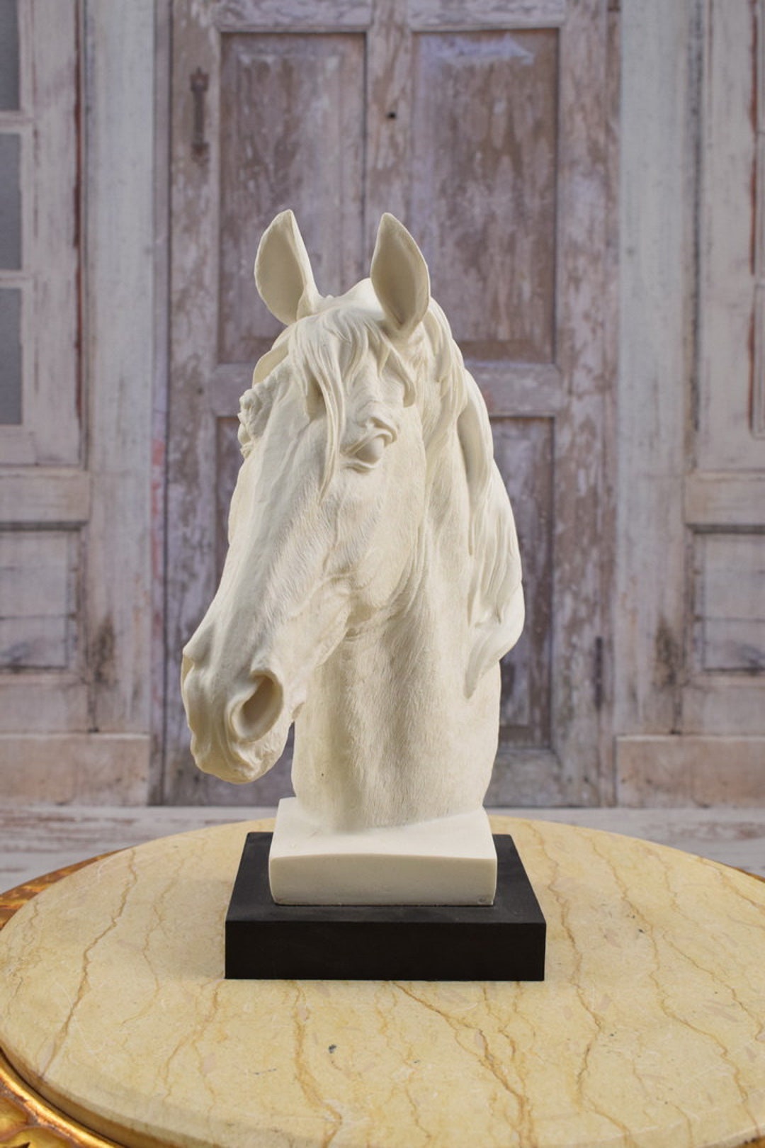 Horse Head Statue Resin Figurine Horse Art Sculpture Horsefarm Gift