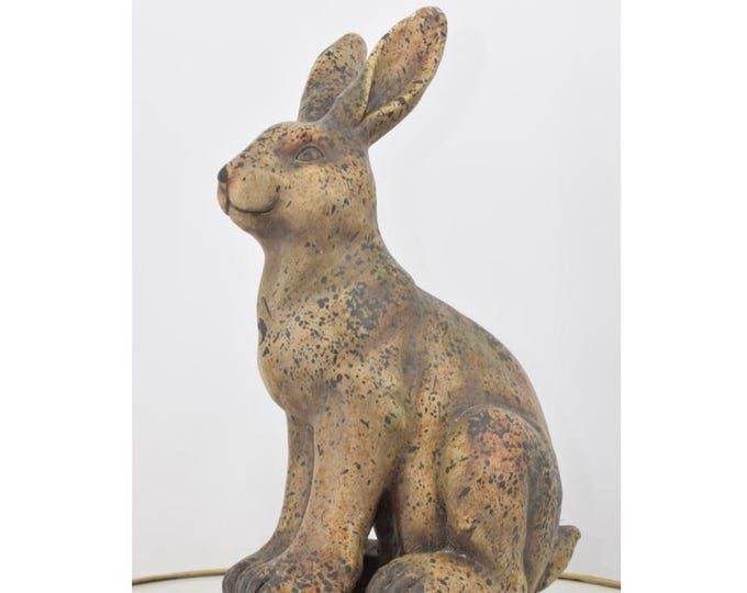 Vintage Rabbit Statue – Sculpture Hare | Easter Gift Idea | Home Decor Accent | Classic Figurine for Garden or Living Room