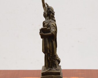 ブロンズ自由の女神像彫刻 - 大理石台座 - ニューヨークアート - Etsy 日本