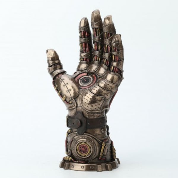 Steampunk hand figurine - figurine metal bronze - steampunk hand goodwill statue - gift good idea - Personalized Gifts