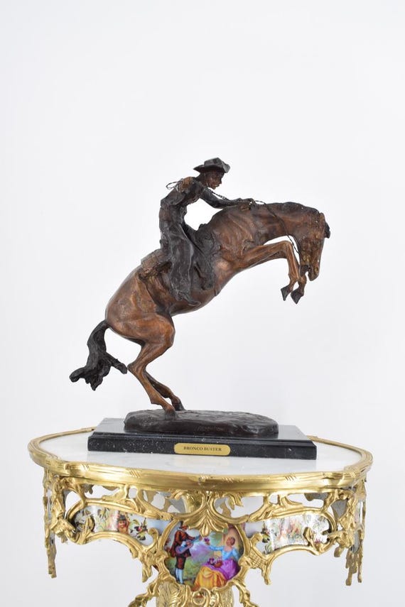 アメリカ　USA アンティーク　レトロ　フィギュア　馬　カウボーイ 美術品・アンティーク・コレクション アメリカ USA アンティーク