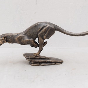 Running Cougar Sculpture Cast Iron Figurine Sculpture Panther Figurine Figure Gift Vintage  Style