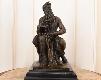 1940 | Moses, Rome – Michelangelo – Original Copperplate Engraving