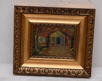 絵画額 極端に素朴な額入りプリント Tree's、極端に難民 50773、希少な木製