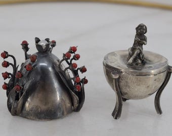 Lily of the Valley Silver Egg: Tsar Silver, Red Stone Accent - Collector Item