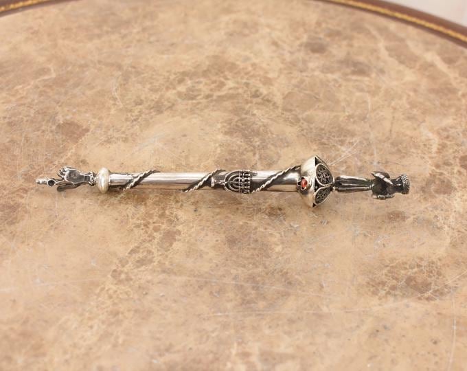Silver Torah Pointer Yad – 84 Silver – Tsarist Russia Judaica – Rare Collectible Ritual Object – Unique Jewish Ceremonial Piece