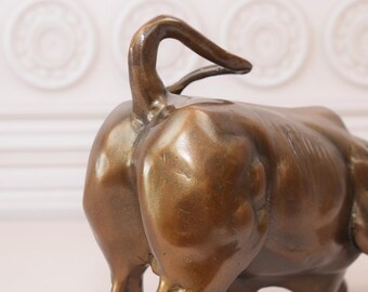 ブロンズ製牛の彫刻 Outdoor-Large-Animal-Sculpture
