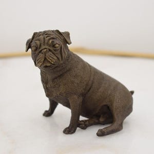 Sitting French BullDog - Sculpture Bronze - Dog Figure Bronze - Luxury Gift Idea - Home and Garden Decor - Dog Lovers Art - Vintage Bronze