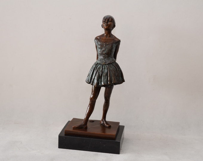 14 Year Old Dancer Edgar Degas Bronze Figure 41cm - bronze statue dancer - gift for dancer -