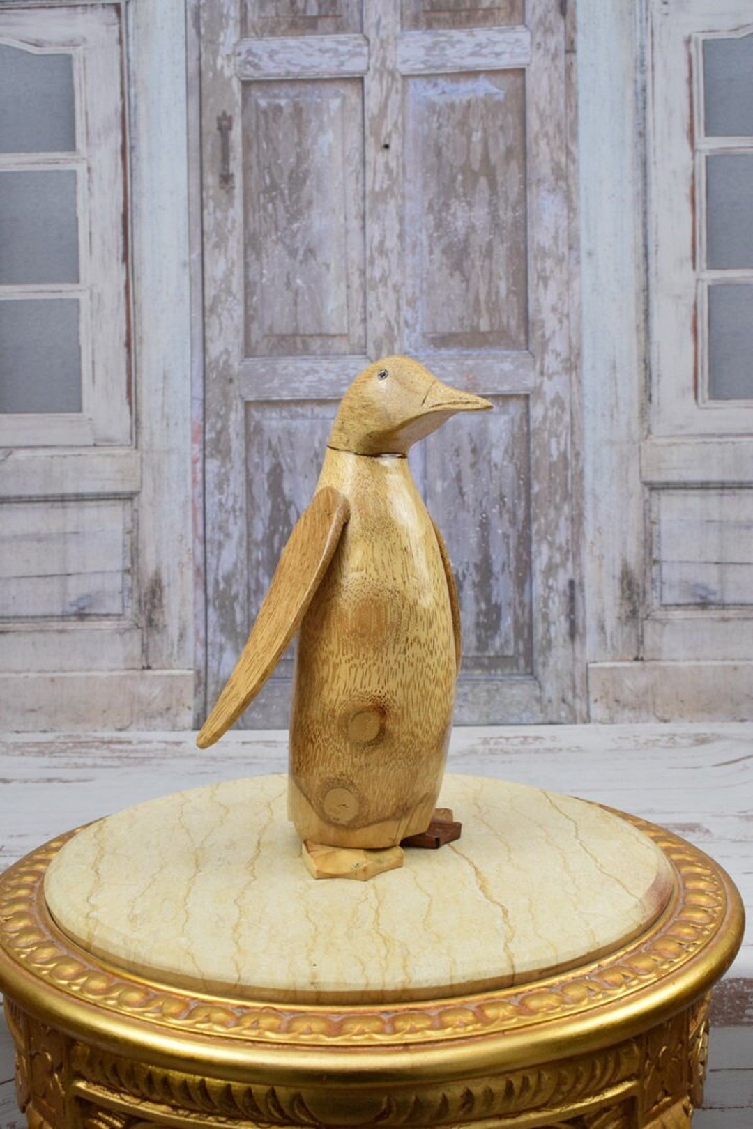 ペンギン アンティーク木製スカンディアペンギン❤︎マウイ島ラハイナギャラリー ペンギン アンティーク木製スカンディアペンギン❤︎マウイ島