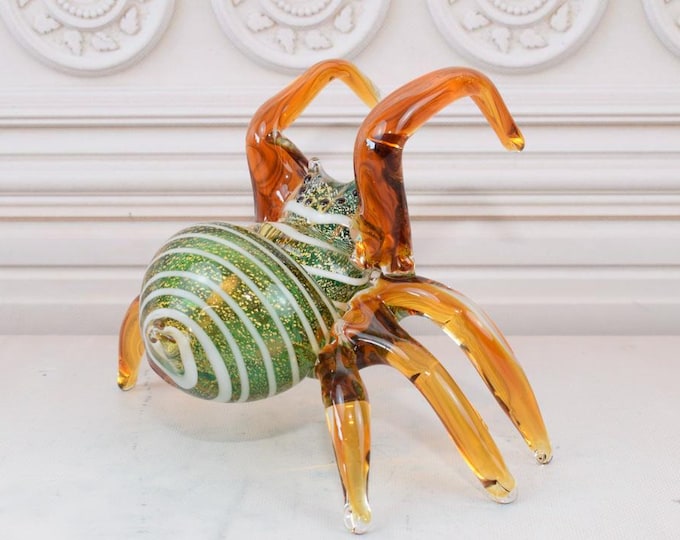 Amazing Spider Murano Style - Spider Murano Statue - Venetian Glass - Home Decor - Figurine Glass - Art Work Statue  - Venetian Gift