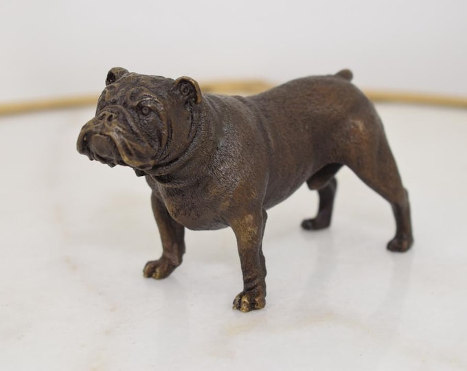 French BullDog - Sculpture Bronze - Dog Figure Bronze - Luxury Gift Idea - Home and Garden Decor - Dog Lovers Art - Vintage Bronze