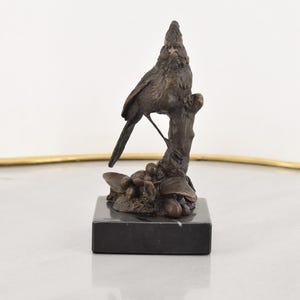 超レア逸品　枝に止まった3羽のスズメ　ブロンズ　W.ROBRA作　アールヌーボー il_300x300.6973739116_l3tz.jpg
