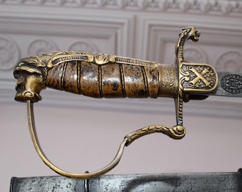Wonderful Prussian Saber with Scabbard - Solingen Prussian Artillery -  Military Gift - Home Decor - Wall Decor - Gift Idea