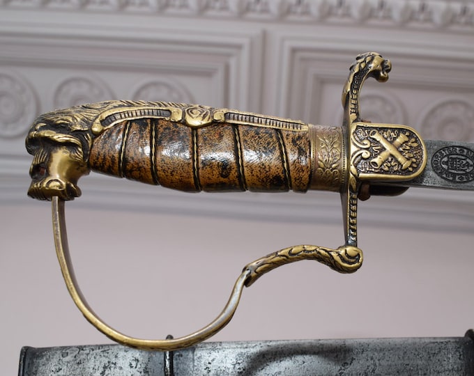 Wonderful Prussian Saber with Scabbard - Solingen Prussian Artillery -  Military Gift - Home Decor - Wall Decor - Gift Idea