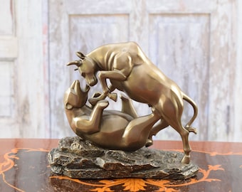 Estátua do Touro e do Urso de Wall Street: Presente de Bronze para Investidor