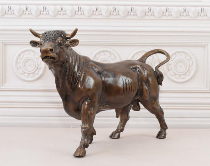 Bull Bronze Statue Good Business - Bull Wall Street - Art Work Sculpture Bull -  Bull Symbol of Wealth - US Statue - New York Statue Bronze