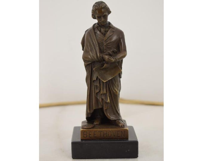 Ludwig Van Beethoven Bronze Statue - Composer Pianist Bronze Sculpture - Luxury Unique Gift - Home Decor - Gift for Pianist