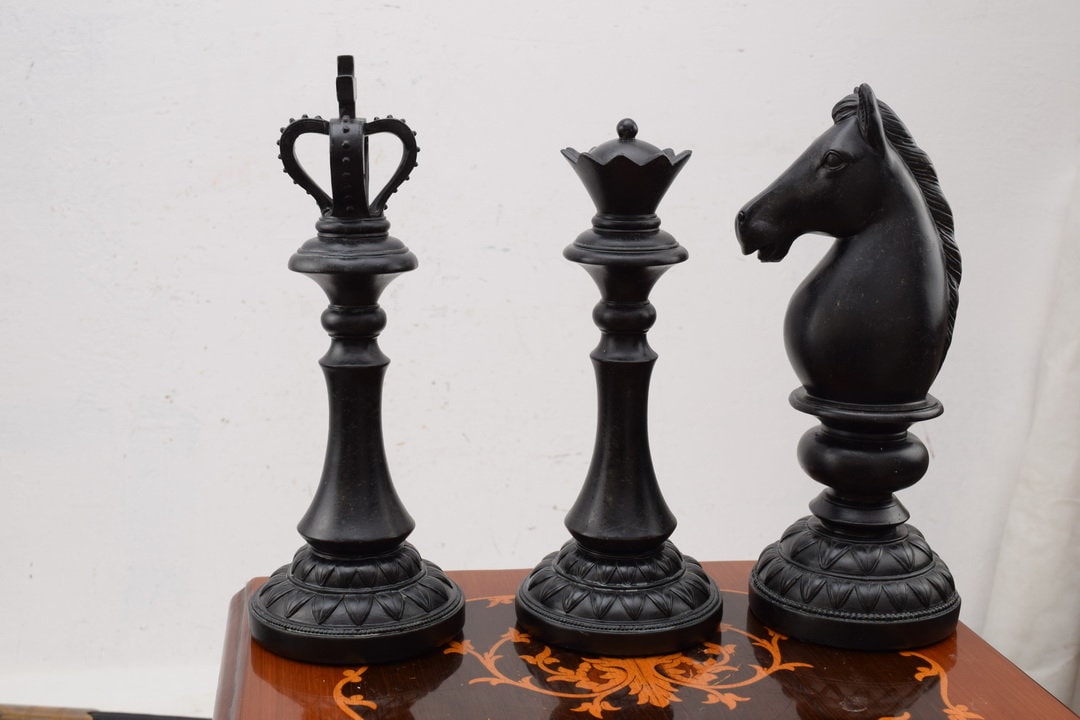 Individual Plastic Chess Piece - King - 16 Inches Tall - Black or White -  Not Intended for Home Decor