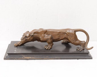 Groot Amaizing Panther Jaguar realistisch bronzen beeldje standbeeld op sculptuur dier cadeau idee - gepersonaliseerde geschenken