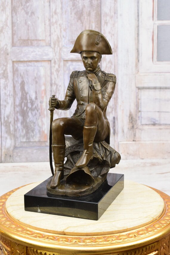 ナポレオン ボナパルト NAPOLEON ブロンズ像 バスト肖像画 頭像彫刻