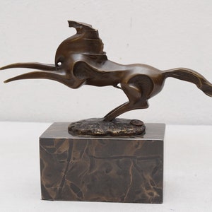 Modern bronzen standbeeld paard paarden paard sculptuur cadeau-idee -