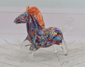 ムラーノスタイルの両面置物 - カラフルなベネチアンアートガラス