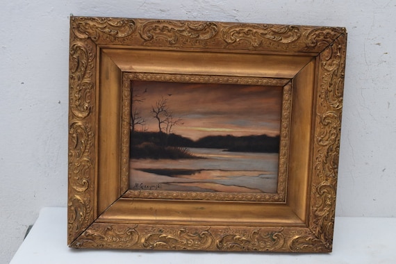 戦前？ 古い 板絵 油彩 油絵 古道具 アンティーク No.2 戦前？ 古い 板絵 油彩 油絵 古道具 アンティーク No.2 戦前？ 古い 板